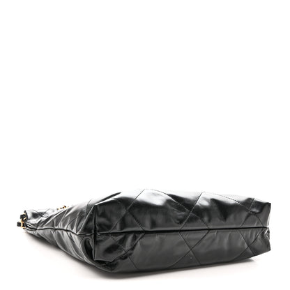 Chanel Shiny Calfskin Quilted Small Chanel 22 Black 5 of 11