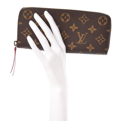 Louis Vuitton Monogram Clemence Wallet Fuchsia 2 of 7