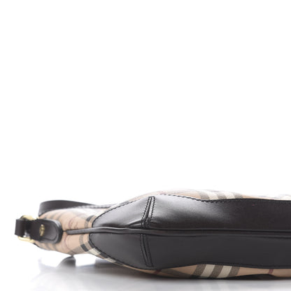 Burberry Haymarket Check Hartham Shoulder Bag Chocolate 7 of 10