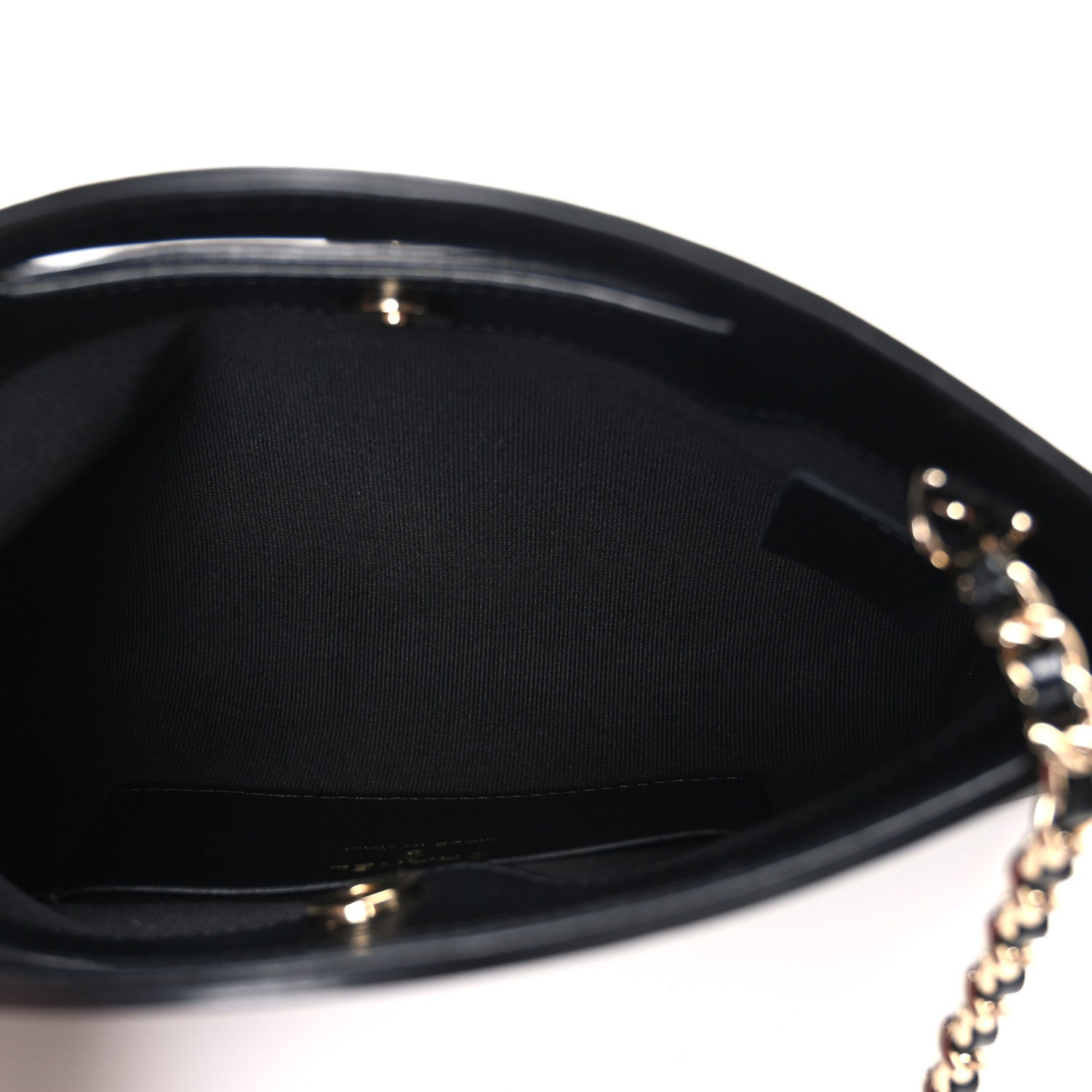 Chanel Shiny Crumpled Calfskin Quilted Nano 31 Shopping Bag Black 5 of 11