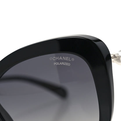Chanel Acetate Polarized Butterfly Winter Pearl Sunglasses 5339-H Black 5 of 8