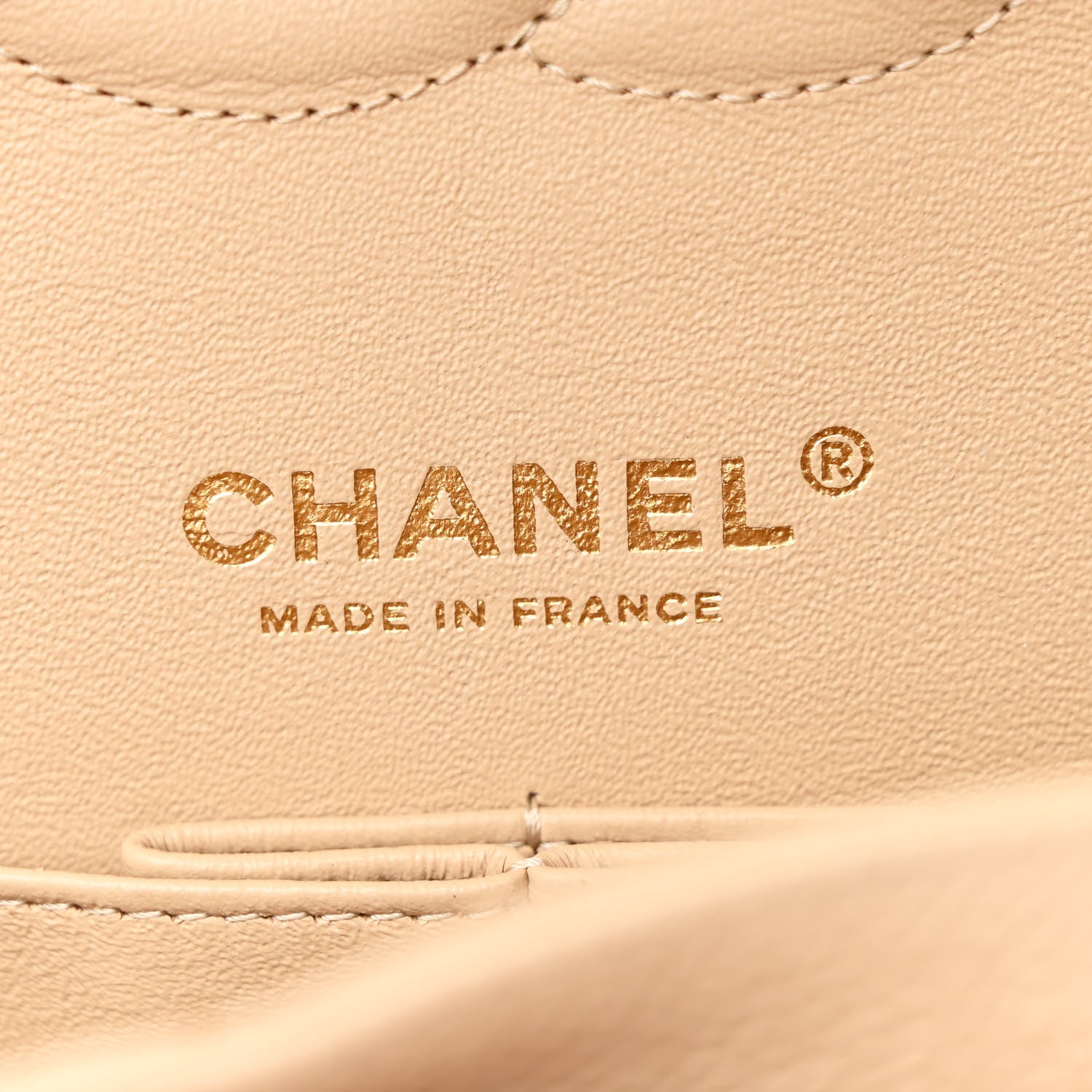 Chanel Caviar Quilted Medium Double Flap Beige 6 of 13