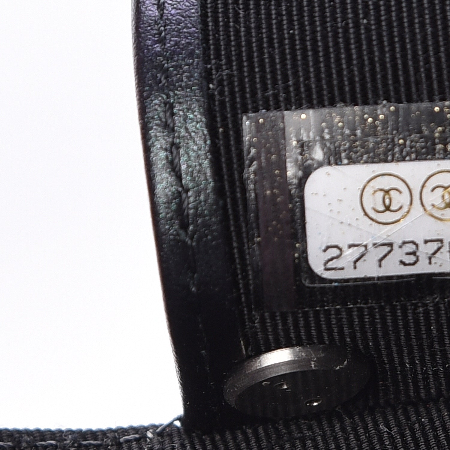 Chanel Iridescent Caviar Quilted Classic 4 Key Holder Wallet Black 7 of 10