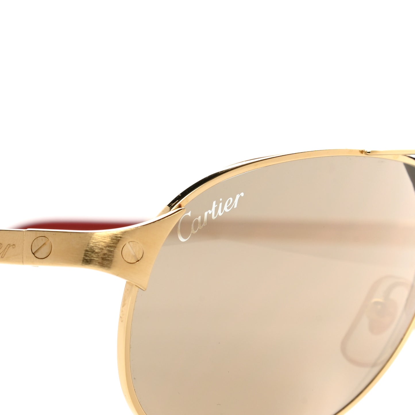 Santos Dumont Aviator Sunglasses Gold
