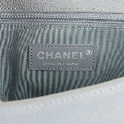 Chanel Iridescent Caviar Quilted Large Boy Flap Grey 6 of 7
