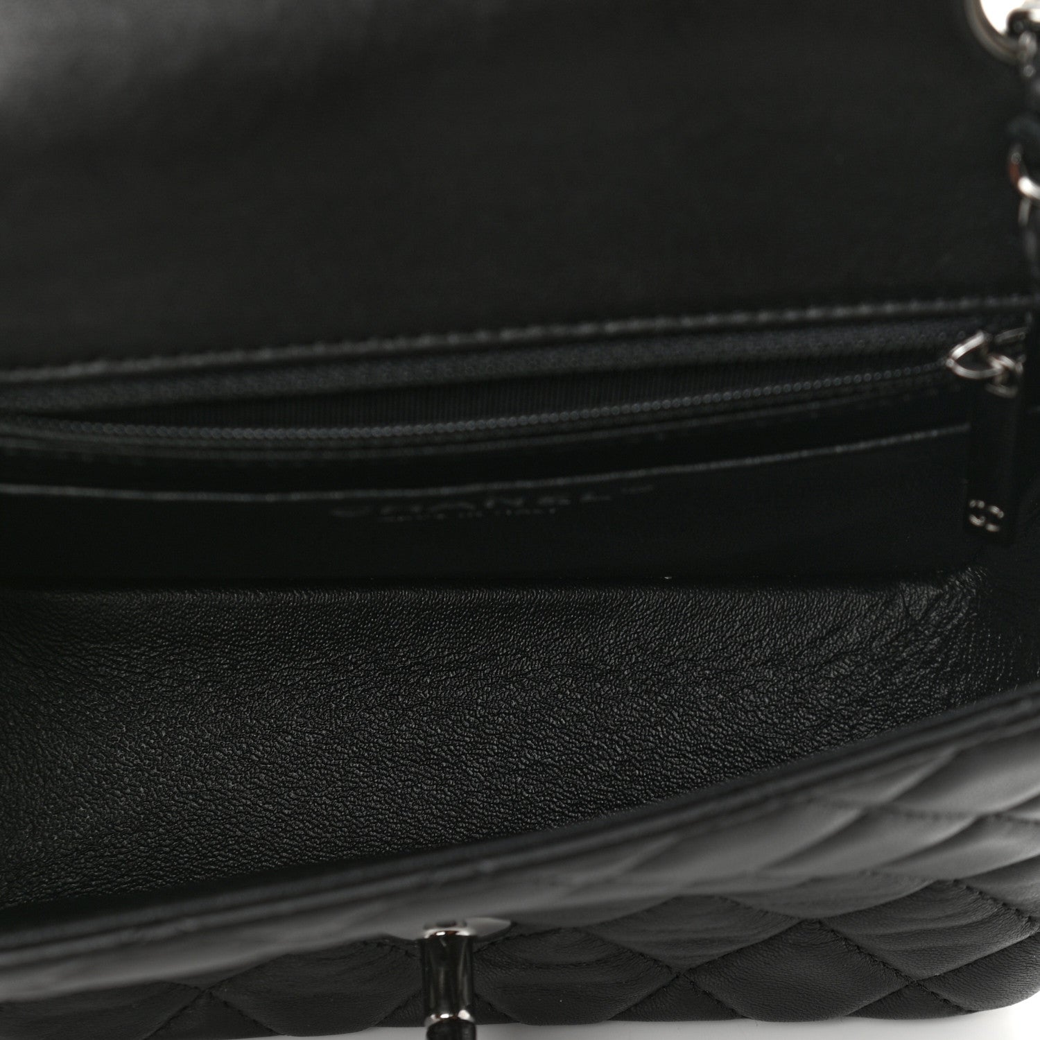 Chanel Lambskin Quilted Mini Square Flap Black 5 of 11