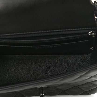 Chanel Lambskin Quilted Mini Square Flap Black 5 of 11