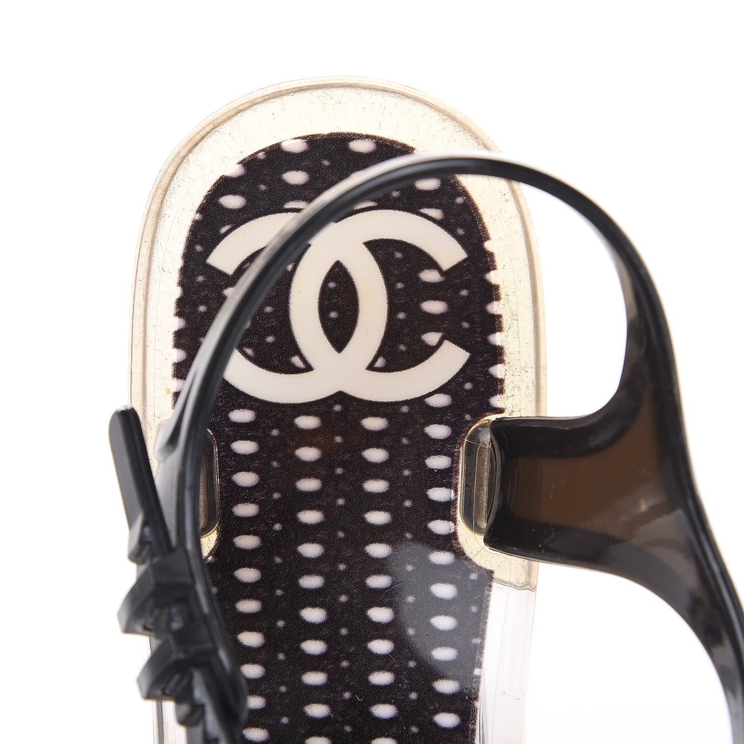 Chanel Jelly Camellia Sandals 41 Black 6 of 9