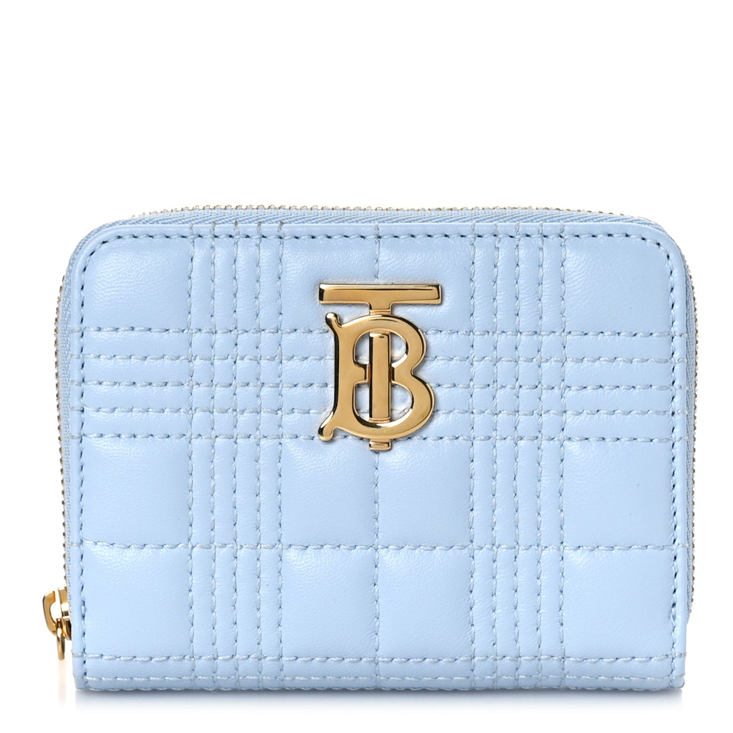 Lambskin Quilted Lola Wallet Pale Blue