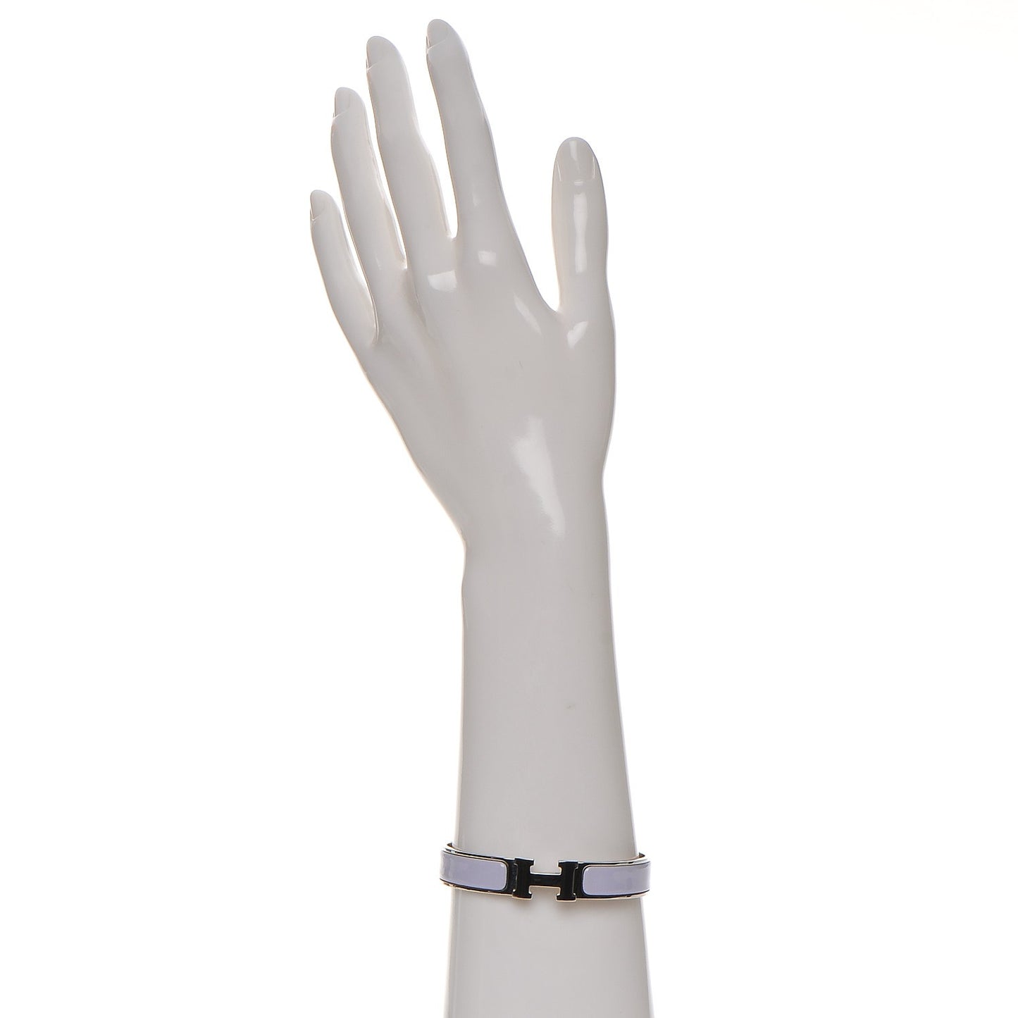Enamel Narrow Clic Clac H Bracelet PM Parme