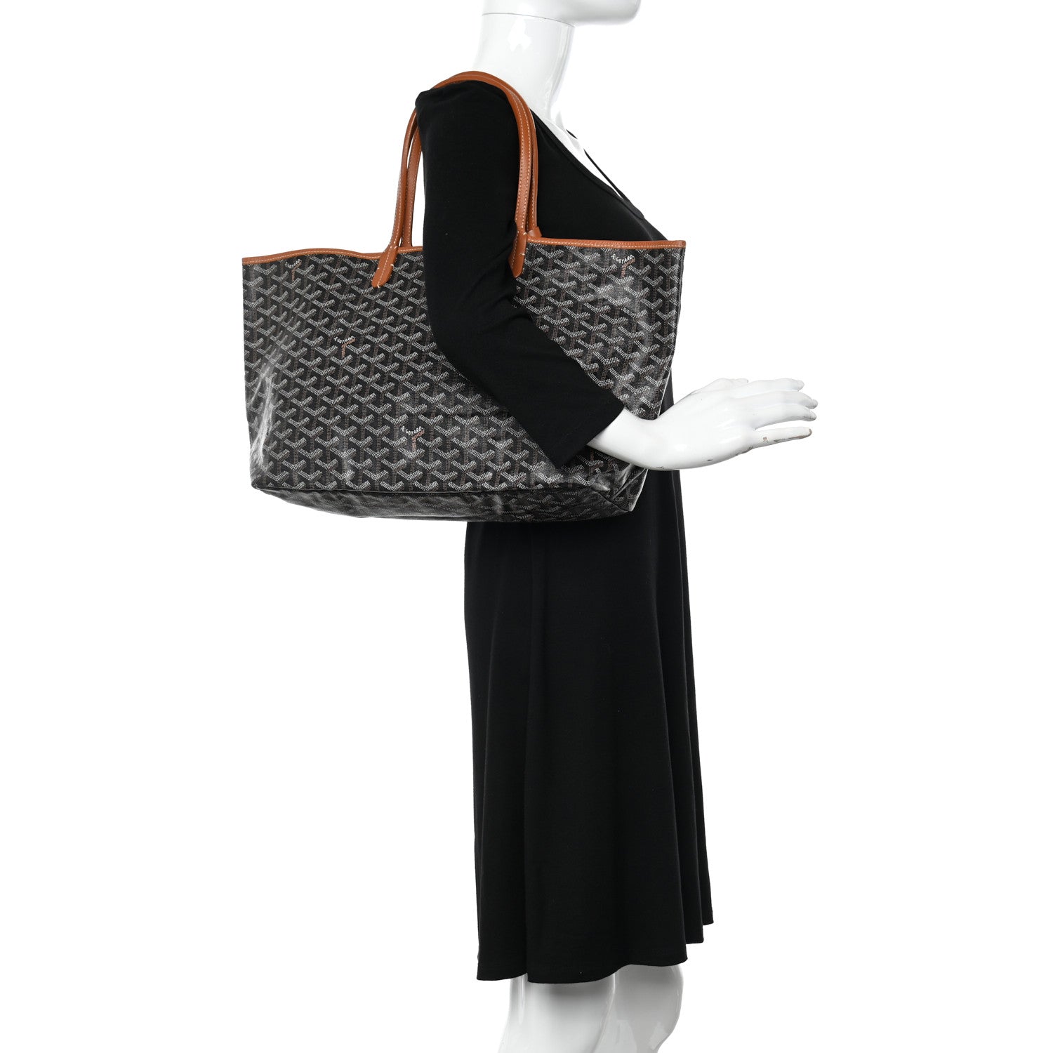 Goyard Goyardine Saint Louis PM Black Gold 2 of 15