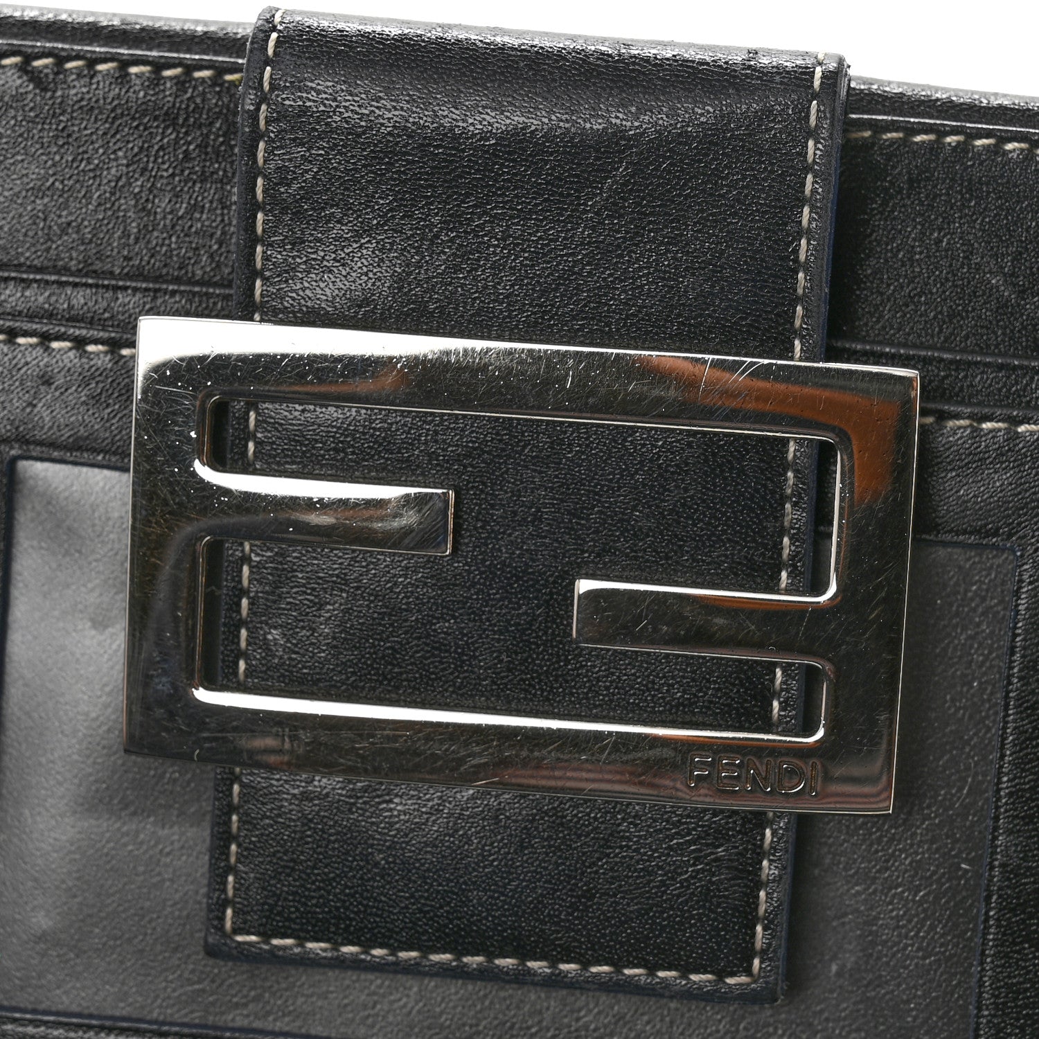 Fendi Zucchino Forever Continental Wallet Navy 8 of 11