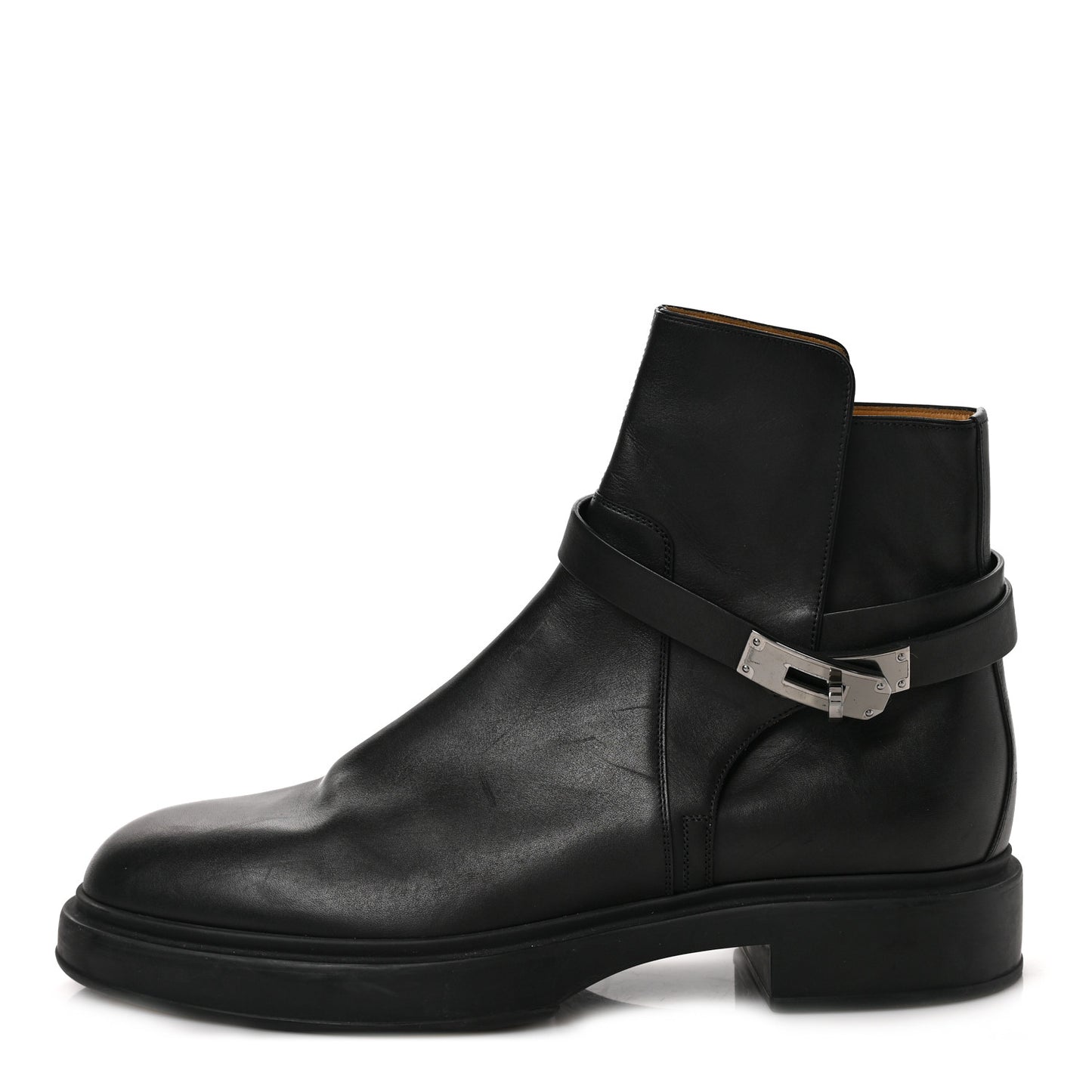 Calfskin Mens Veo Ankle Boots 42 Black