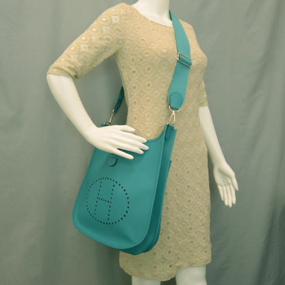 Hermes Epsom Evelyne III GM Bleu Paon 2 of 6