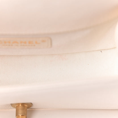 Chanel Caviar Quilted Small Boy Flap Ivory 11 of 12