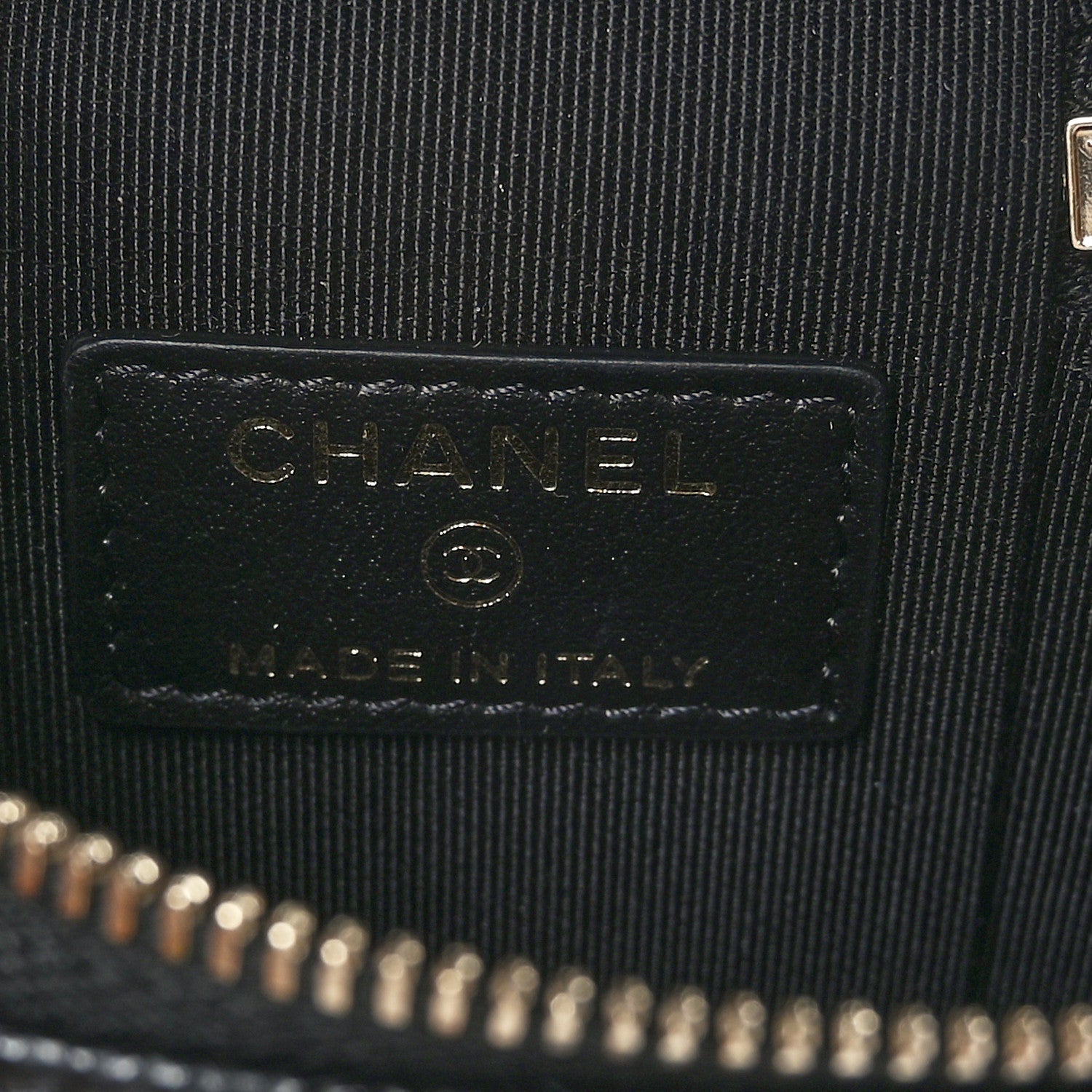 Chanel Caviar Quilted Small Handle With Care Vanity Case With Chain Black 6 of 9