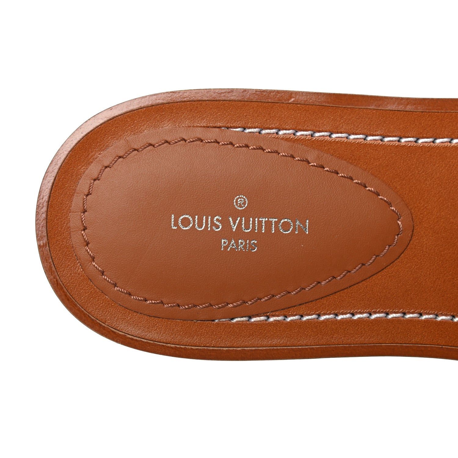 Louis Vuitton Raffia Calfskin Monogram Lock It Flat Mules 36 Cognac Brown 7 of 8