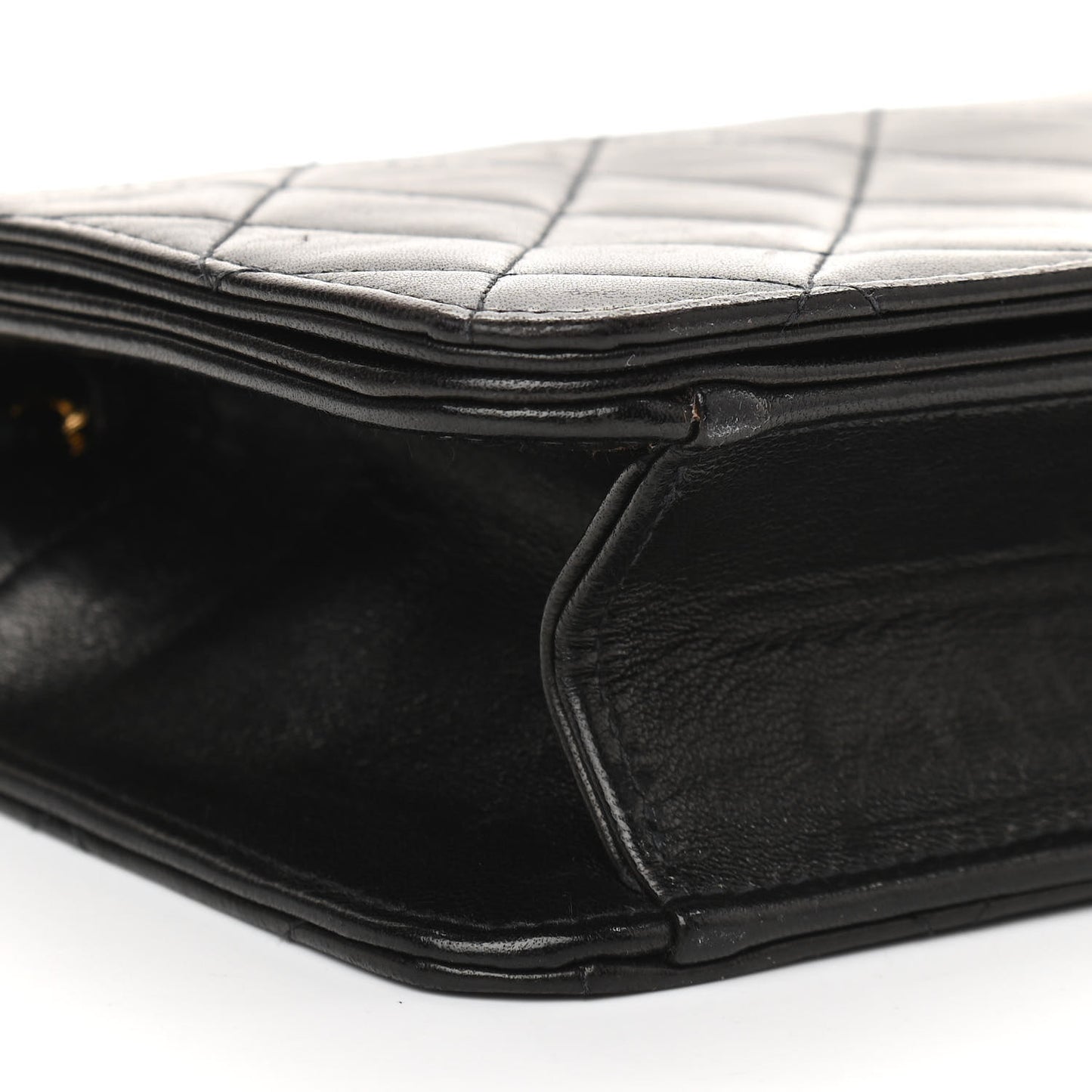 Lambskin Quilted Mini Flap Black