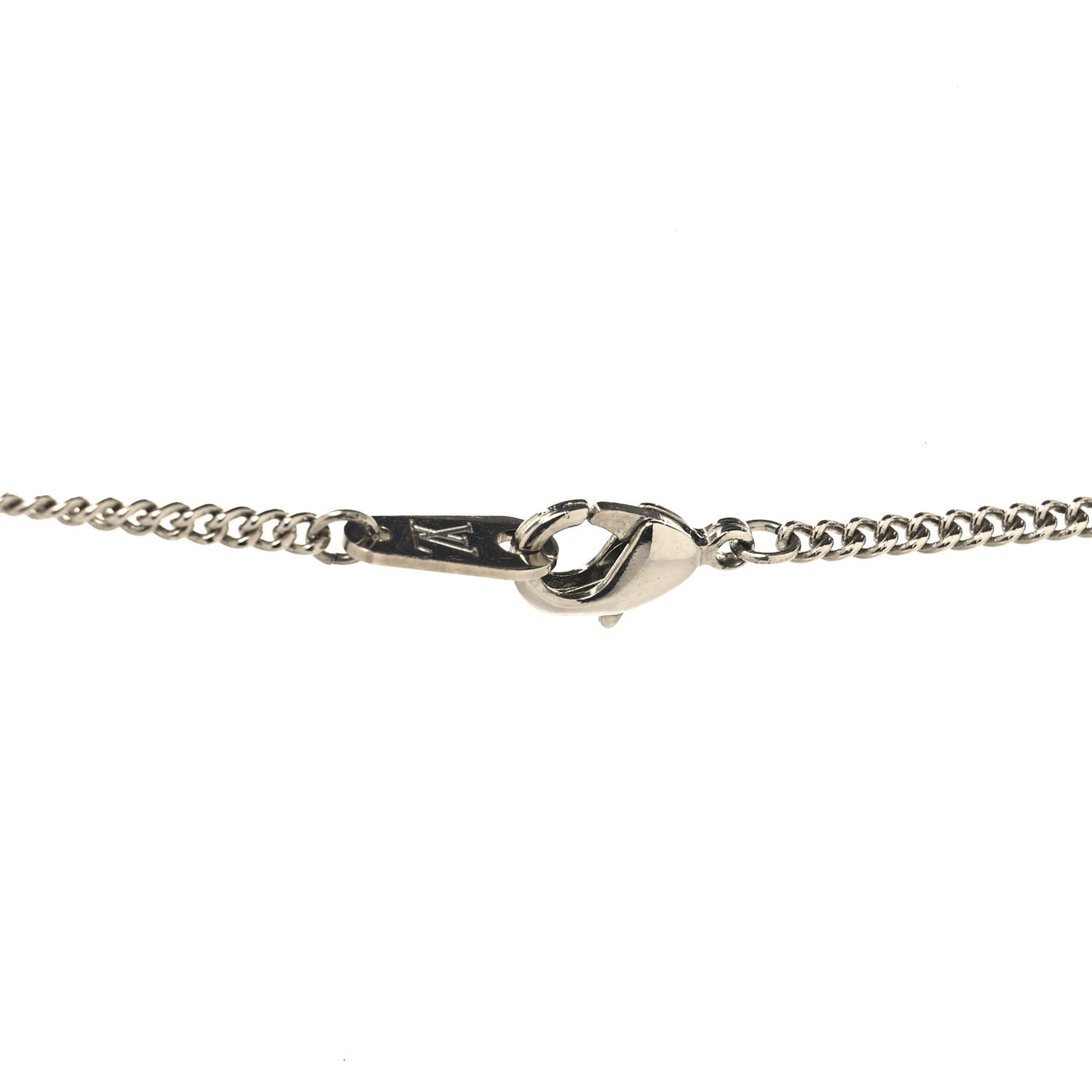 Metal LV Instinct Necklace Silver Gold
