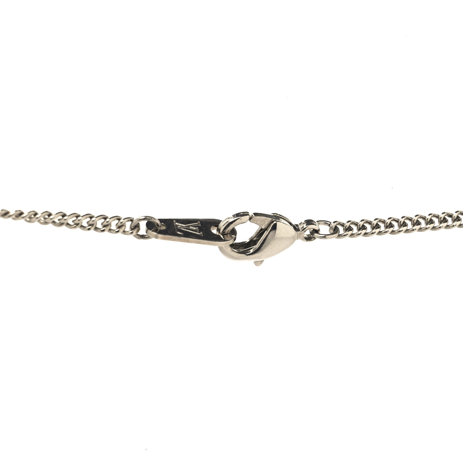 Louis Vuitton Metal LV Instinct Necklace Silver Gold 4 of 6