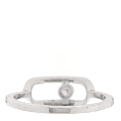 Messika 18K White Gold Diamond Large Move Uno Pave Ring 53 6.5 3 of 5