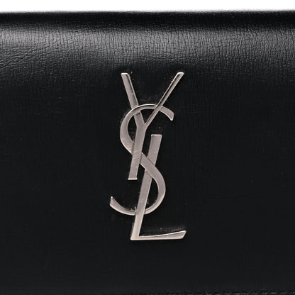 Saint Laurent Calfskin Monogram Flap Wallet Black 7 of 12