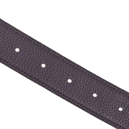 Hermes Box Togo Strie 32mm H Belt 80 Black Etain 6 of 7