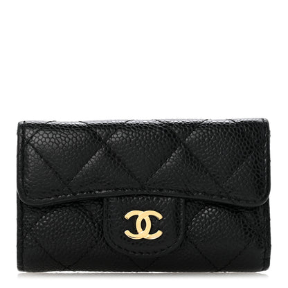 Chanel Caviar Quilted 6 Key Holder Black 1 of 10