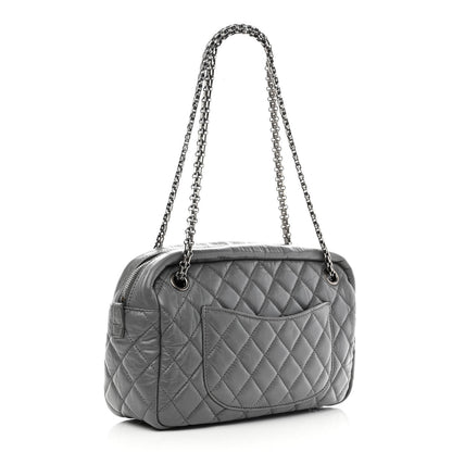 Chanel Aged Calfskin Quilted Medium Reissue Camera Case Grey 3 of 10