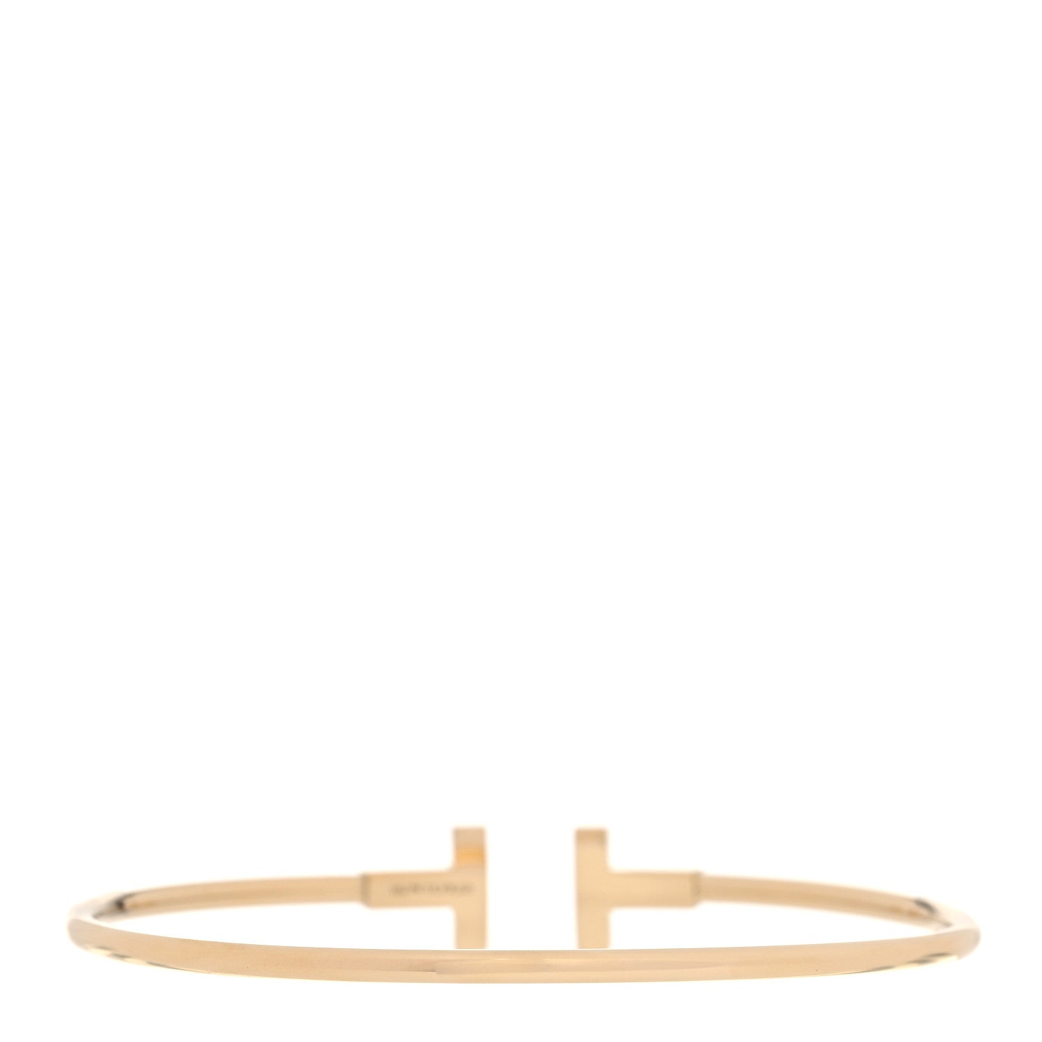 Tiffany 18K Yellow Gold T Wire Bracelet 3 of 5