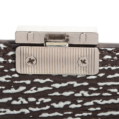 3.1 Phillip Lim 3.1 Shark Embossed Leather Medium Pashli Satchel Brown and White 12 of 13