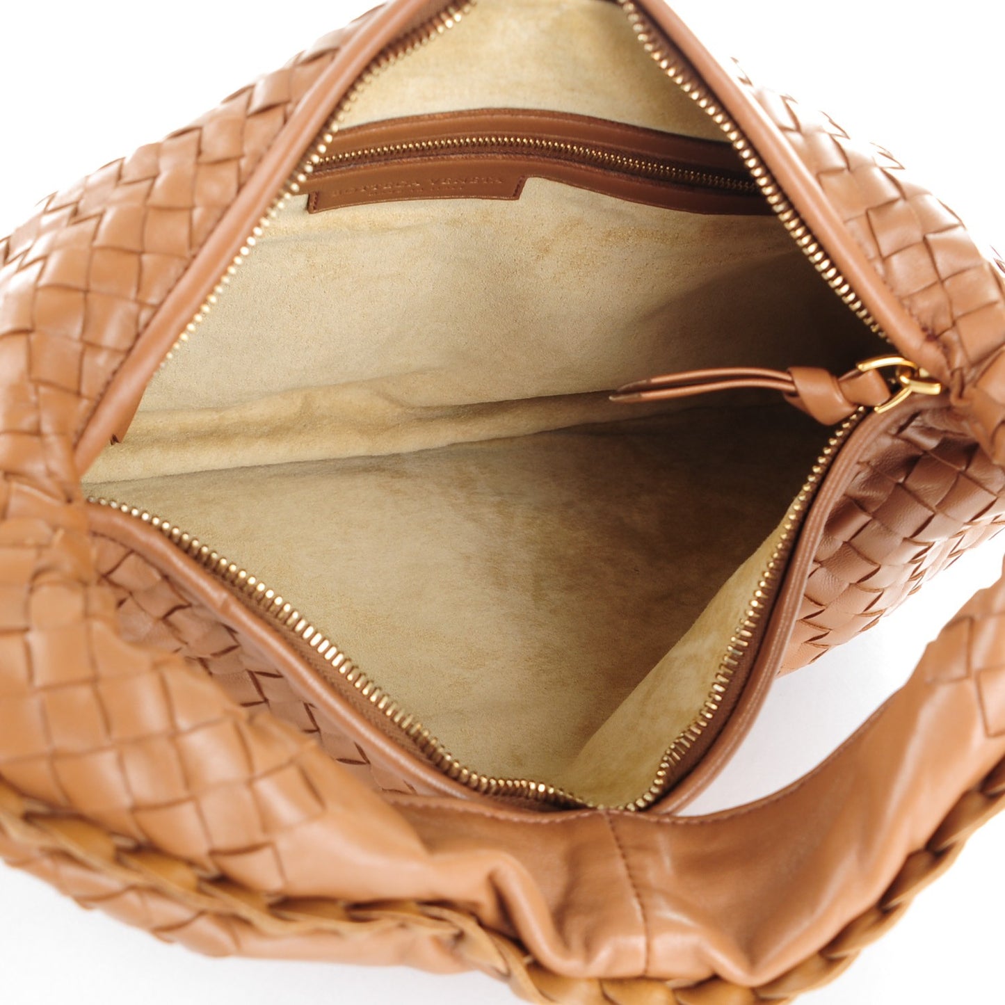 Nappa Intrecciato Medium Veneta Hobo Noce