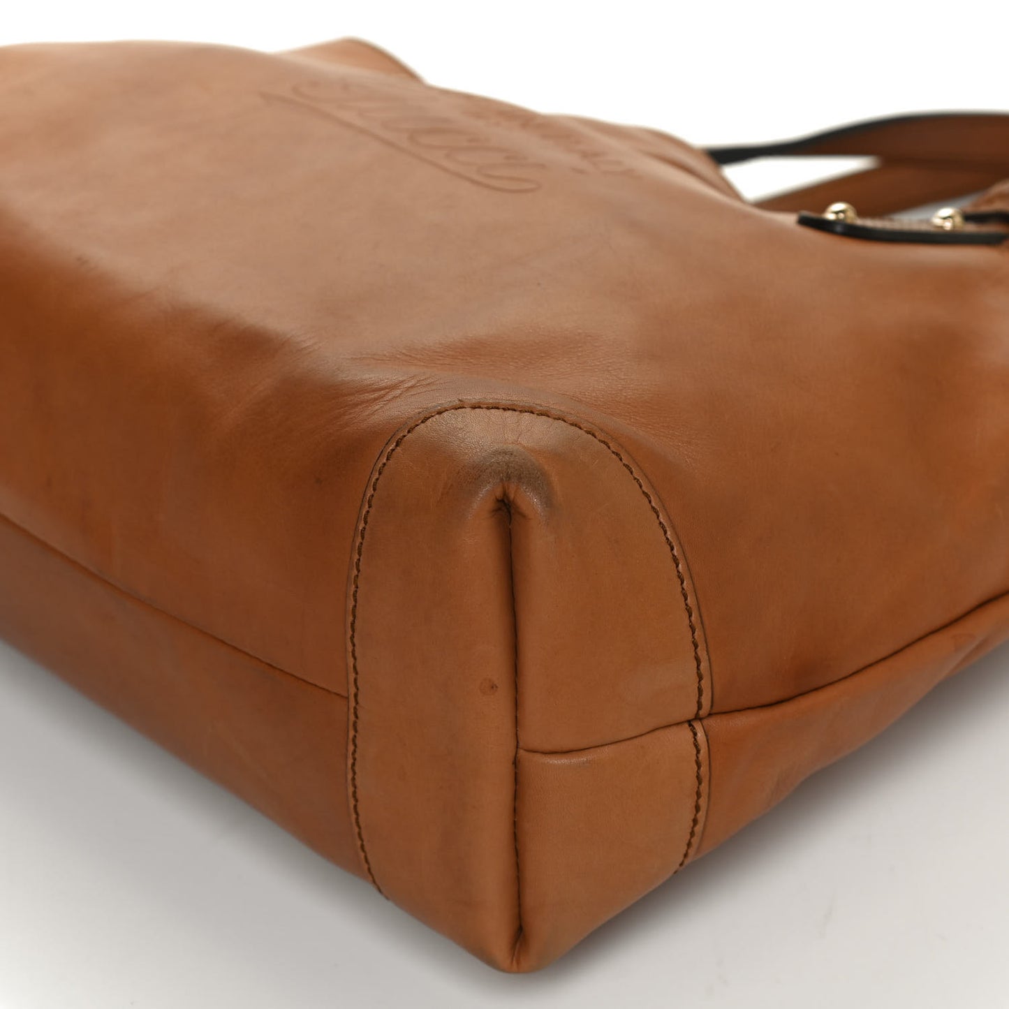Calfskin Small Craft Tote Brown