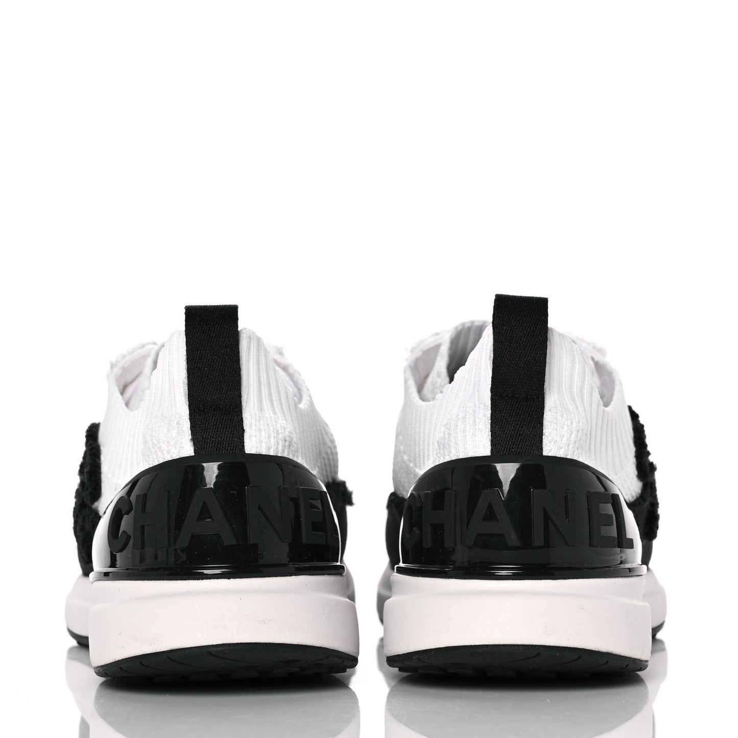 Knit Womens CC Sneakers CC Sneakers 37.5 White Black