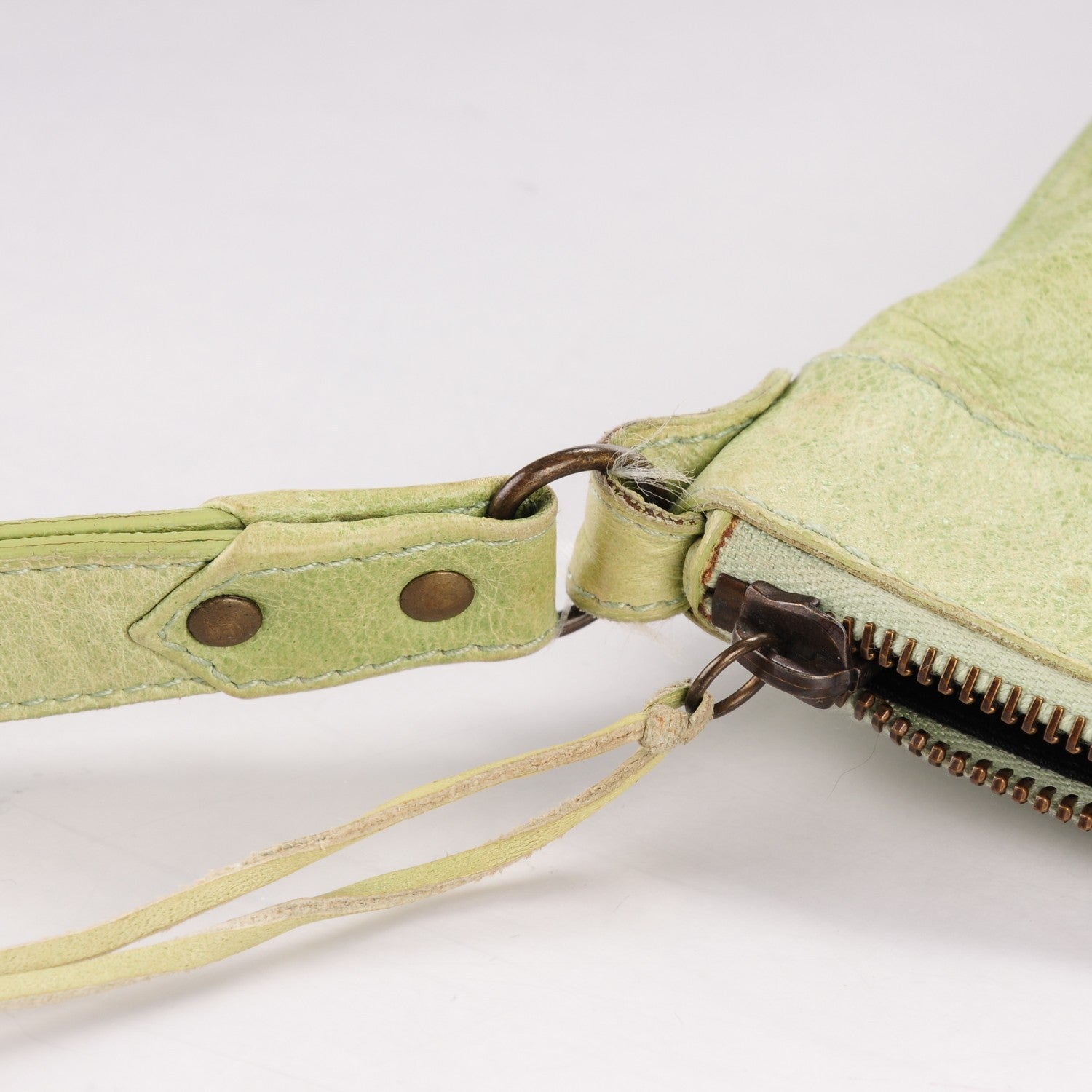 Balenciaga Chevre Flat Handle Clutch Pistachio 13 of 18
