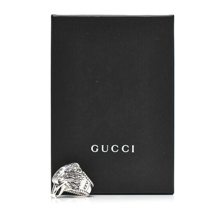 Gucci Sterling Silver Large Anger Forest Eagle Head Ring 50 5.5 7 of 7