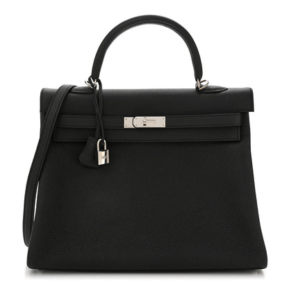 Hermes Togo Kelly Retourne 35 Black 1 of 11