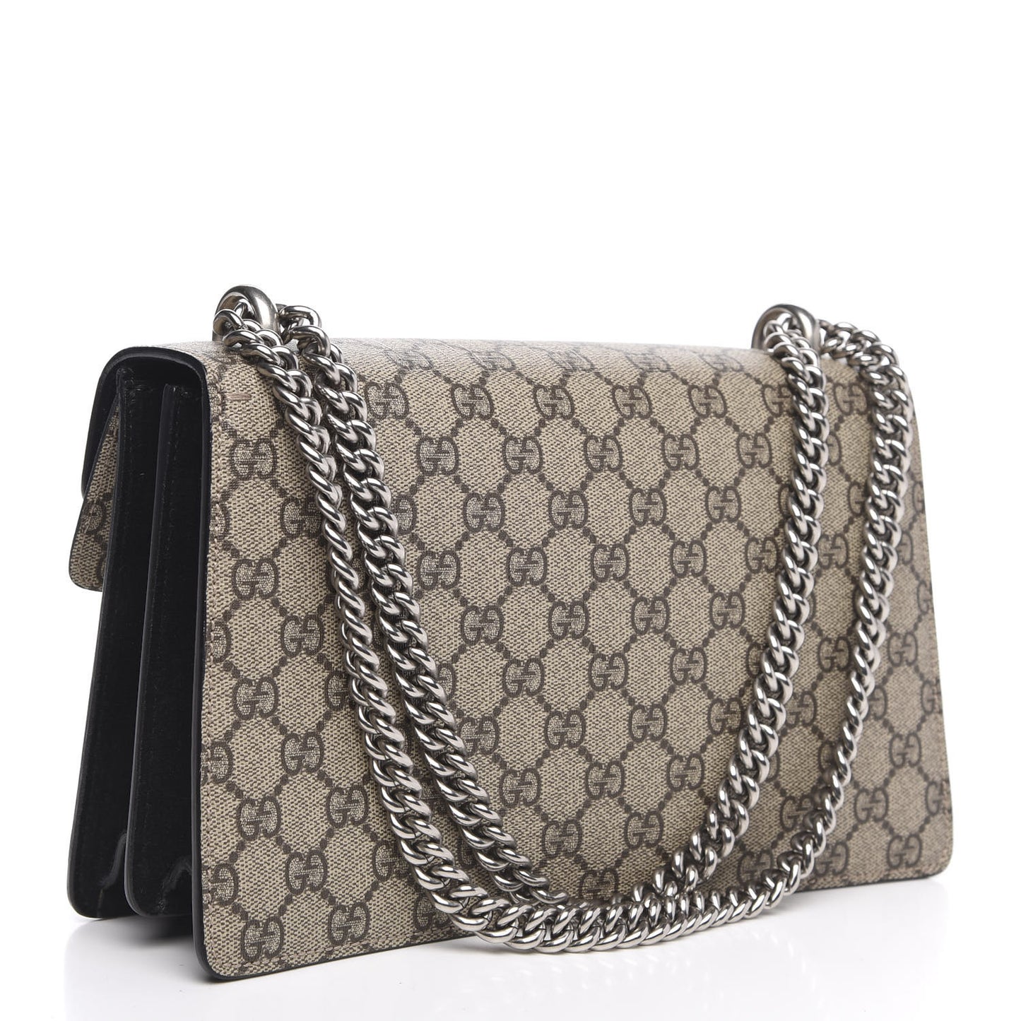 GG Supreme Monogram Small Dionysus Shoulder Bag Black