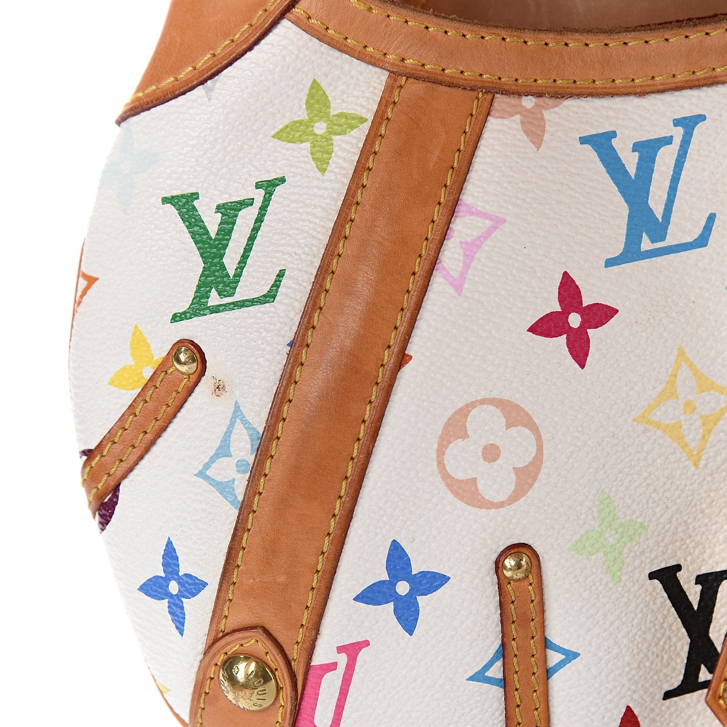 Monogram Multicolor Leonor White