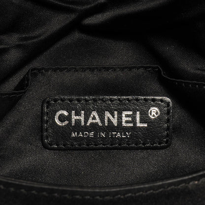 Chanel Satin Quilted Flap Clutch Black 6 of 7