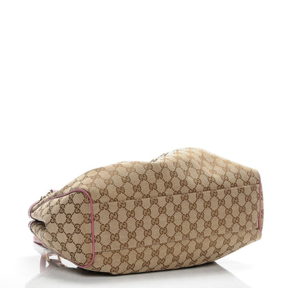 Gucci Monogram Margaux Calfskin Medium Sukey Tote Beige Ebony Vintage Rose 4 of 8