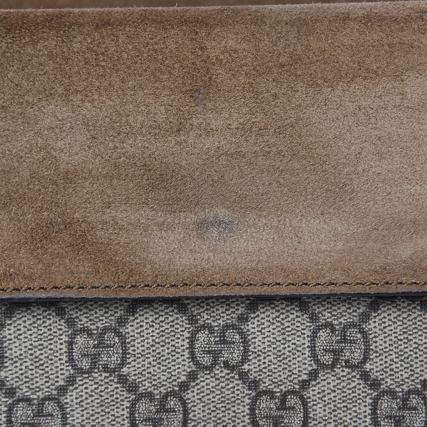 GG Supreme Monogram Mini Dionysus Shoulder Bag Taupe