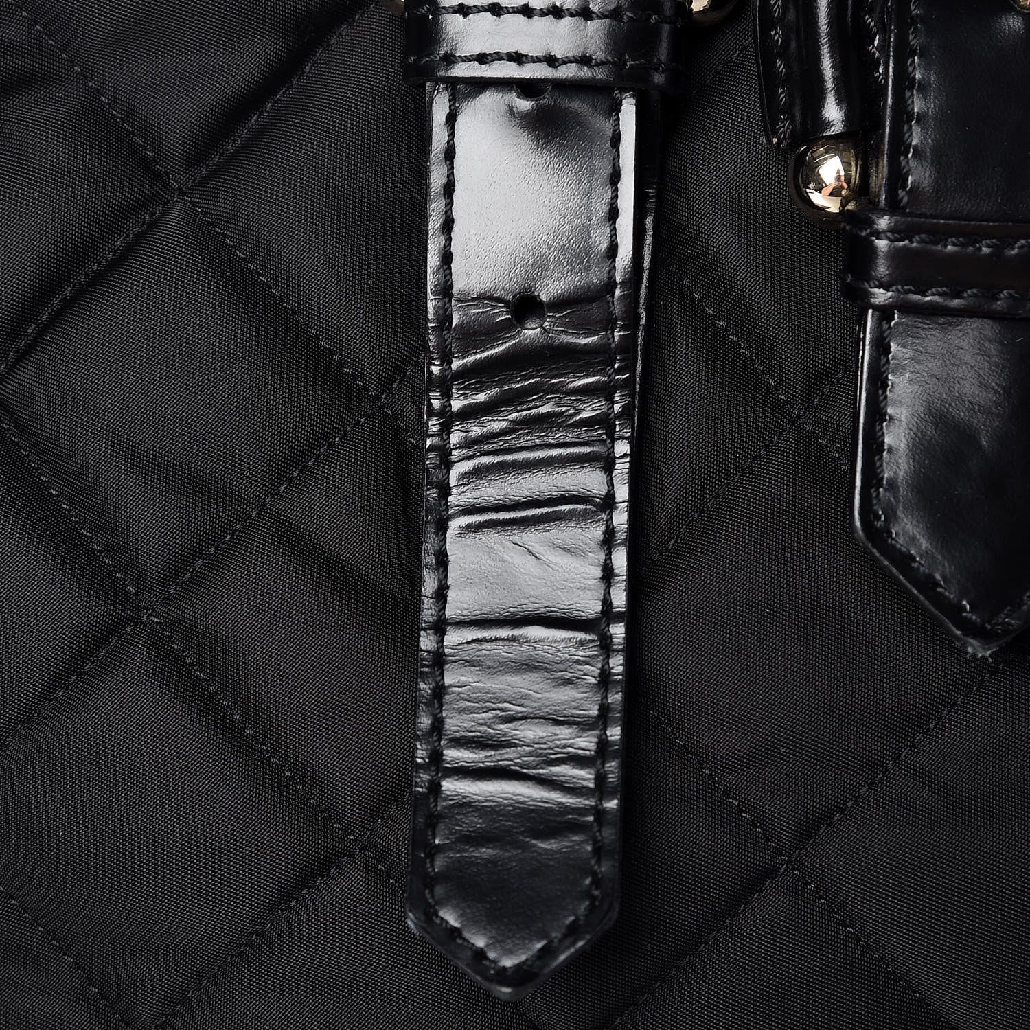 Burberry Nylon Quilted Tote Black 14 of 16