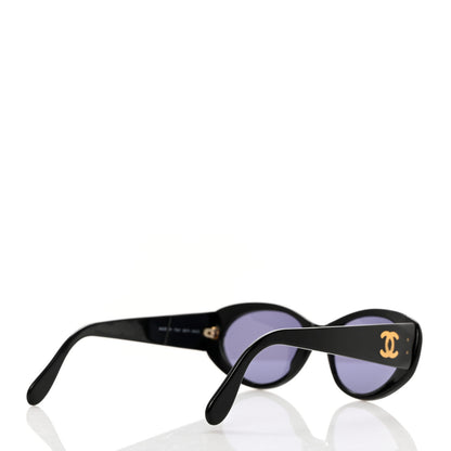 Chanel Acetate Oval CC Sunglasses 05974 Black 4 of 6