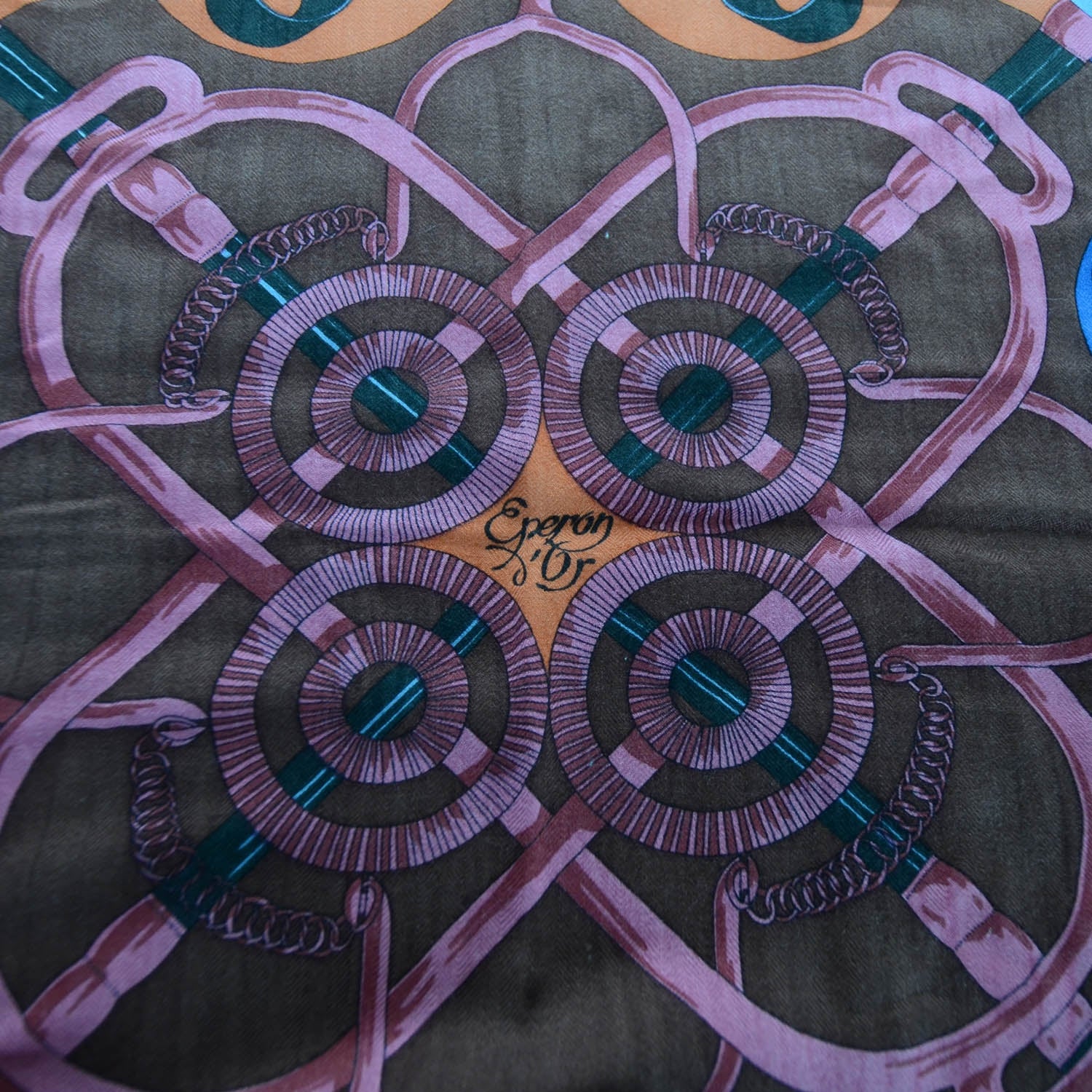 Hermes Cashmere Silk Eperon D Or Fringe Scarf 90 3 of 6