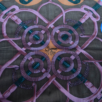 Hermes Cashmere Silk Eperon D Or Fringe Scarf 90 3 of 6