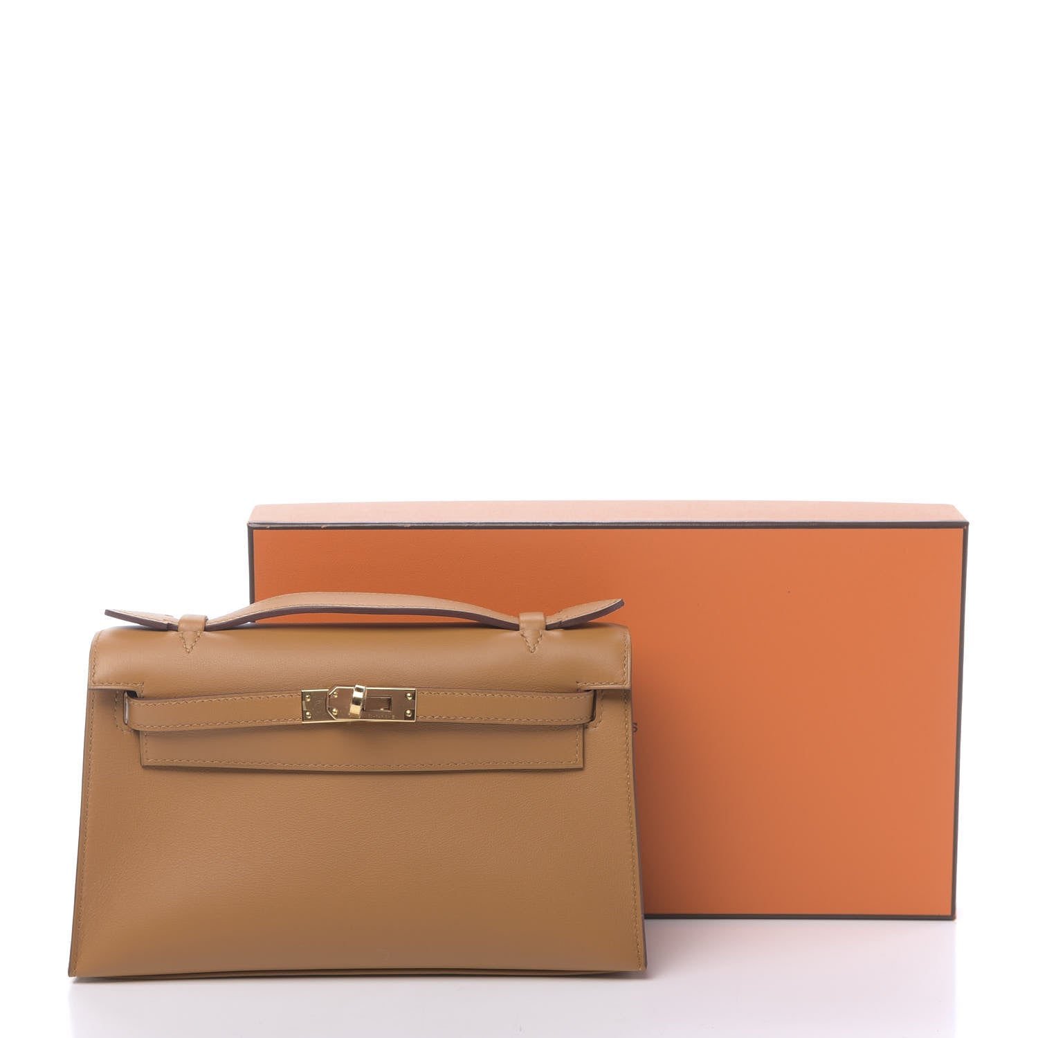 Hermes Swift Kelly Pochette Clutch Sesame 11 of 11