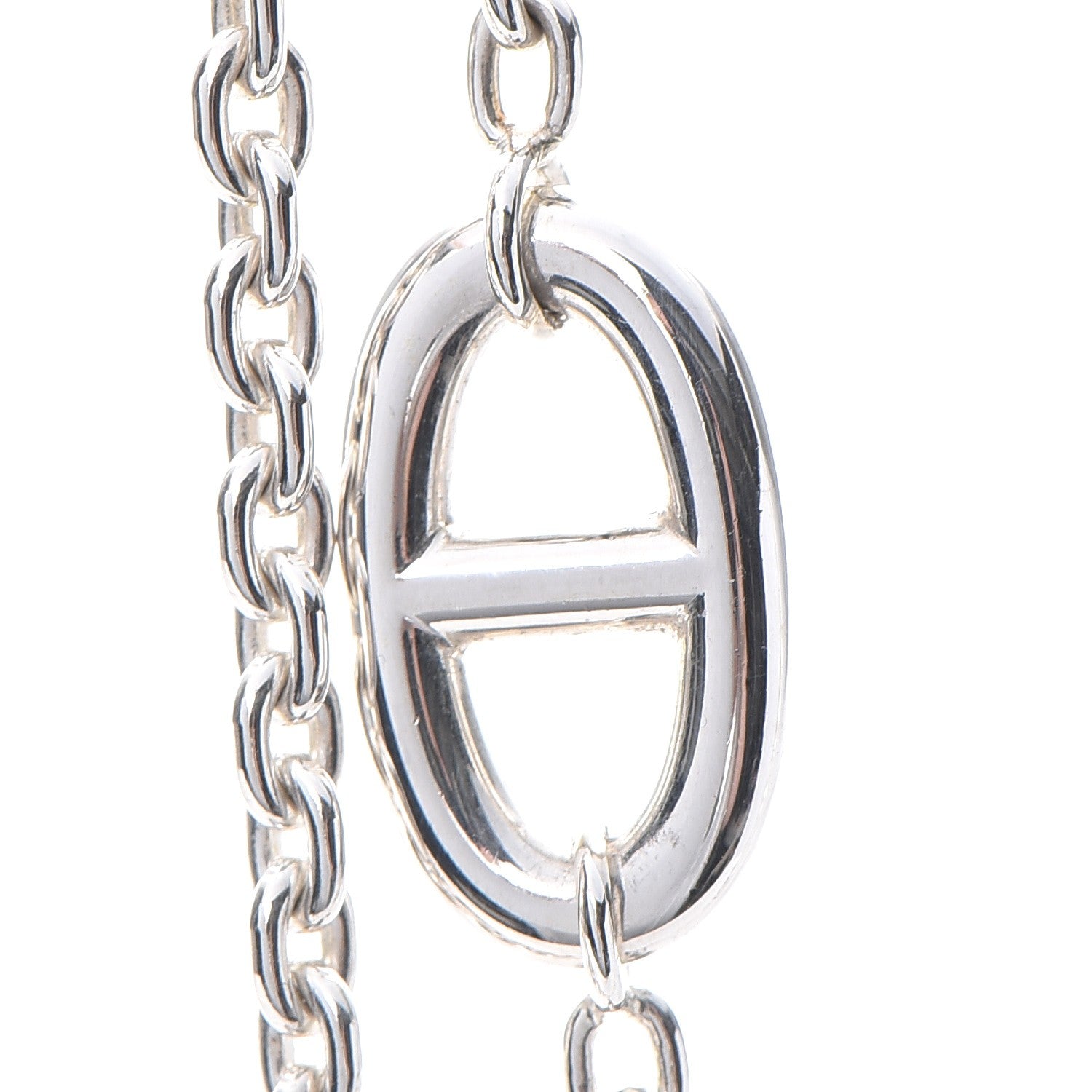 Hermes Sterling Silver Farandole Necklace 160 5 of 8