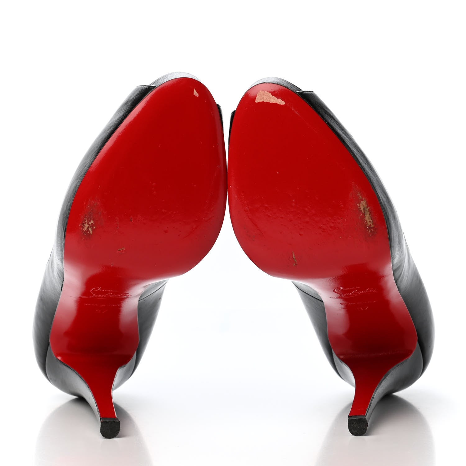 Christian Louboutin Kid Very Prive 120 Pumps 37 Black 4 of 4