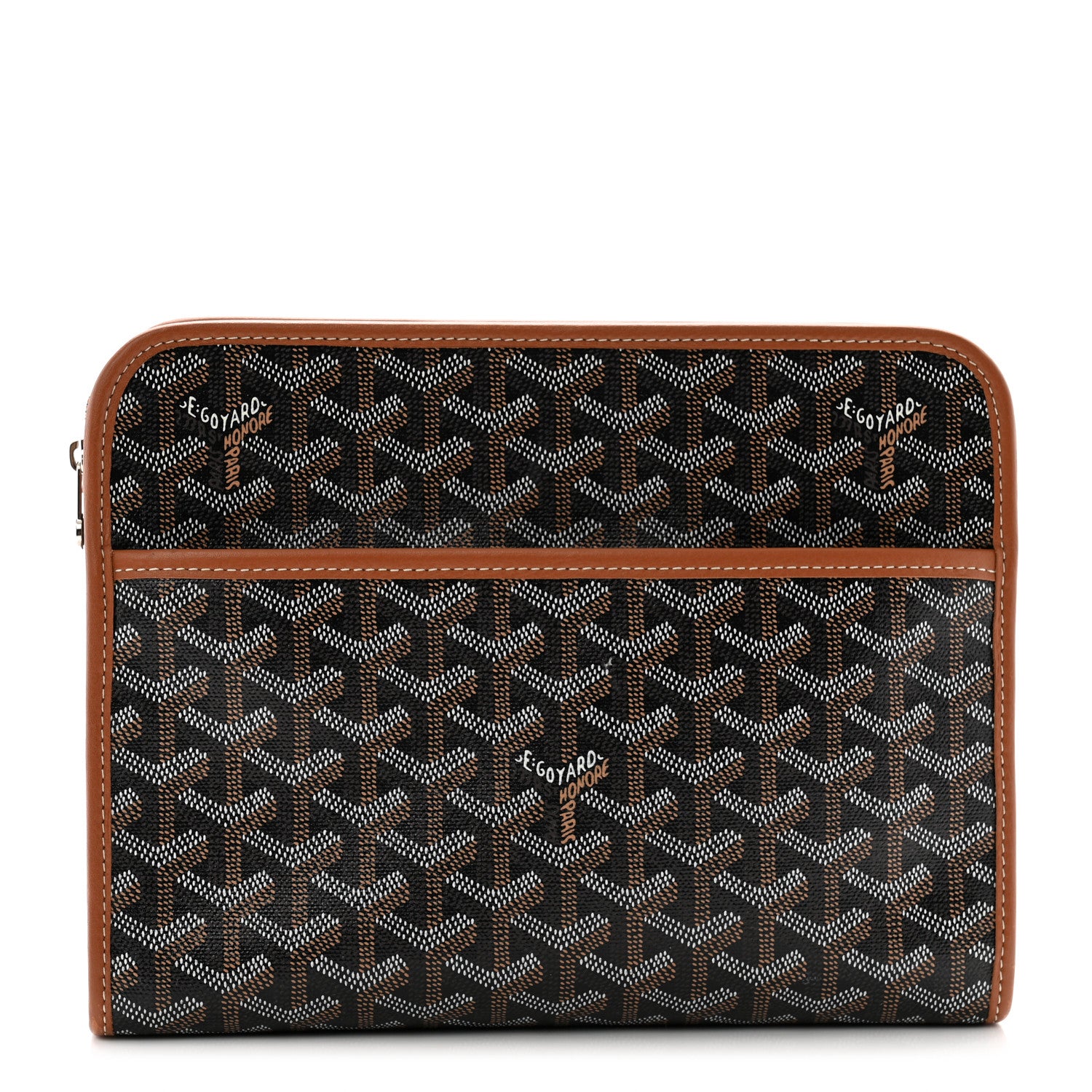 Goyard Goyardine Jouvence MM Toiletry Pouch Black Gold 1 of 8
